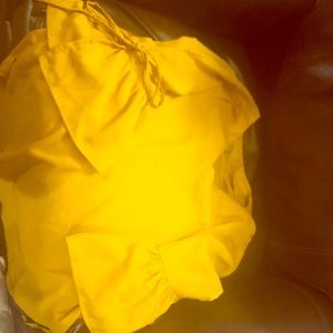 Slit shoulder blouse